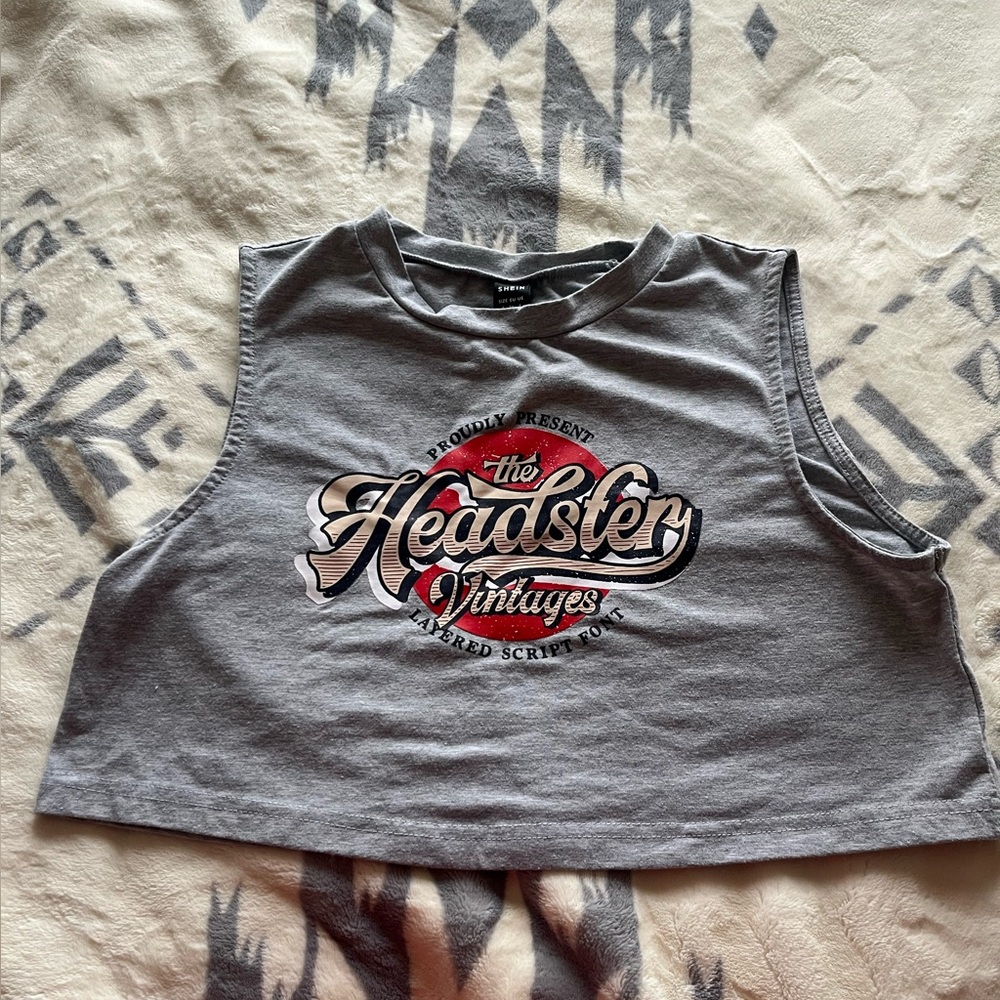 Cute Cropped Graphic Tang Top